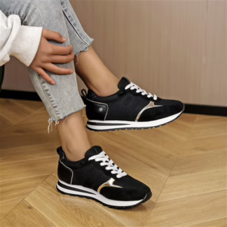 R402- Sneakers Moow tricolore (T36-T41) (noir)