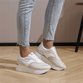 R411- Basket Moow "Plateforme" (T36-T41) (beige)