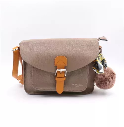 P403- Sac Flora and Co (taupe) – Image 2