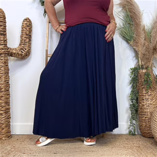 Jupe Fluide élastiquée 🇮🇹 (marine)