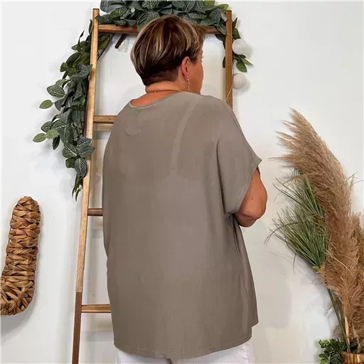 Z145- T-Shirt Girafes (Gt) 🇮🇹 (taupe) – Image 4