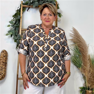 Z747- Blouse "Christy" (T44-T52) (noir)