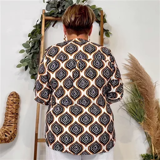 Z123- Blouse "Christy" (T44-T52) (noir) – Image 5