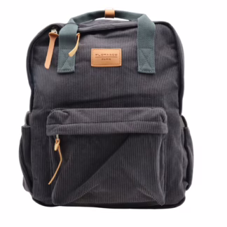 P396- Sac à dos "Velour" Flora & Co (gris)