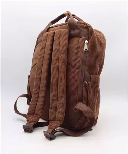 P396- Sac à dos "Velours" Flora & Co (marron) – Image 5