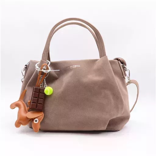 P404- Sac bourse & Bijou de sac (taupe)
