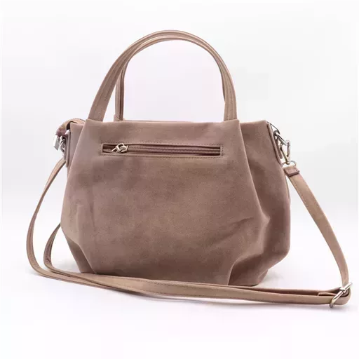 P386- Sac bourse & Bijou de sac (taupe) – Image 3