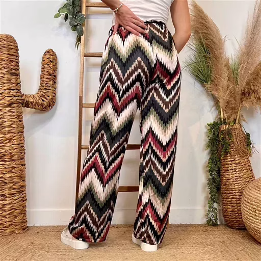 L755- Pantalon ZigZag (TU) (noir) – Image 5