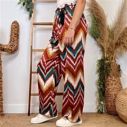 L755- Pantalon ZigZag (TU) (rouille) – Image 3