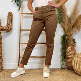 M979- Jean 7/8ème Voggo (T36-T44) (camel)