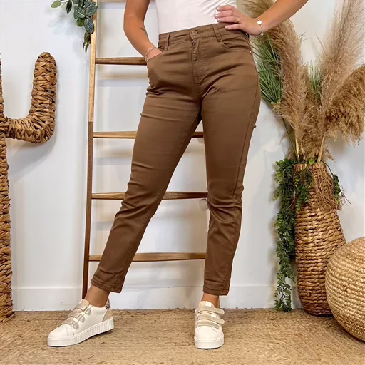 M979- Jean 7/8ème Voggo (T36-T44) (camel)