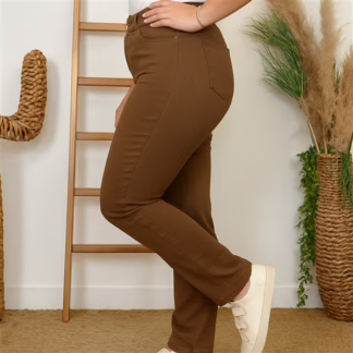 N014- Jean coupe Slim Voggo (T42-T52) (camel)