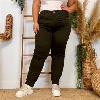 N012- Jean coupe Slim Voggo (T42-T52) (kaki)