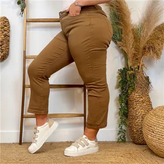 N010- Jean 7/8ème Voggo (T42-T50) (taupe)