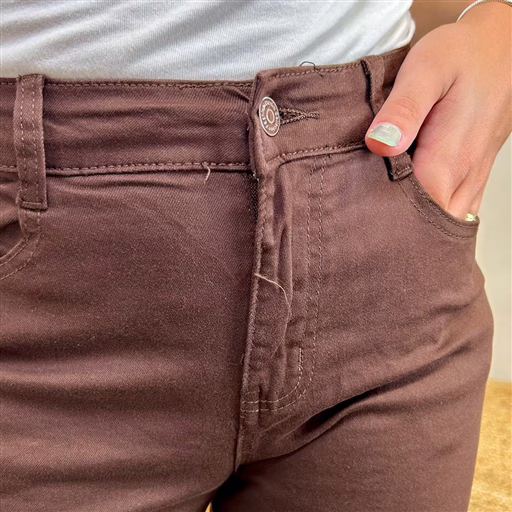 N012- Jean Slim Voggo (T42-T52) (marron) – Image 4