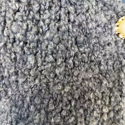 Z124- Gilet bouclette sans manches (Tu) (bleu jeans) – Image 7