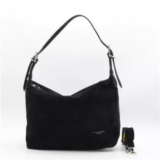 P402- Sac besace aspect Daim Flora & Co (noir)