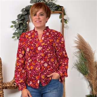 Chemise Cerise Blue (T36-T42) (bordeaux)