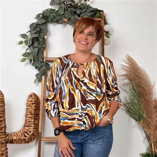 K103- Tunique Boule (Tu) 🇮🇹 (marron) – Image 2