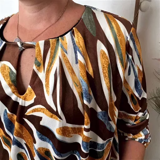 K103- Tunique Boule (Tu) 🇮🇹 (marron) – Image 6