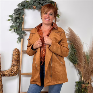 Veste Suédine (T36-T40 T42) (camel)