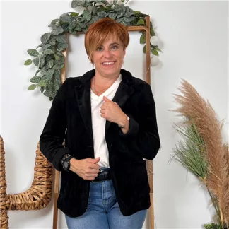 Blazer velours (T36-T44) 🇮🇹 (noir)