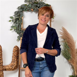 Blazer velour (T36-T44) 🇮🇹 (marine)