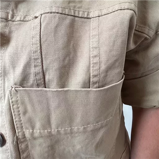 K076- Veste "Lacomy" Coton (Tu) 🇮🇹 (camel) – Image 7