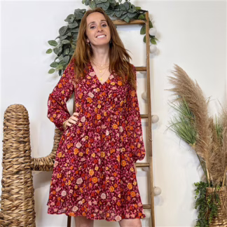 Robe Cerise Blue (T36-T42) (bordeaux)