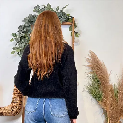 K121- Pull « Pilou Pilou » (Tu) 🇮🇹 (noir) – Image 4