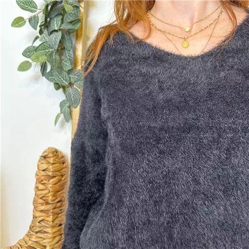 K121- Pull « Pilou Pilou » (Tu) 🇮🇹 (noir) – Image 5