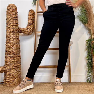 Jean Melly.and.Co Taille élastiquée (Xs-Xl) (noir)