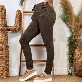 Jean Melly.and.Co Taille élastiquée (Xs-Xl) (marron)