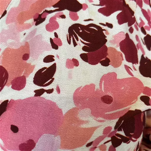 K974- Blouse « Christy » Fleurettes (T44-T52) (bordeaux) – Image 8