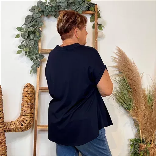 Z114- T-Shirt C'Mélodie (Gt) 🇮🇹 (marine) – Image 3