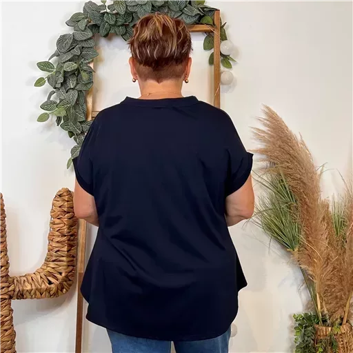 Z114- T-Shirt C'Mélodie (Gt) 🇮🇹 (marine) – Image 4