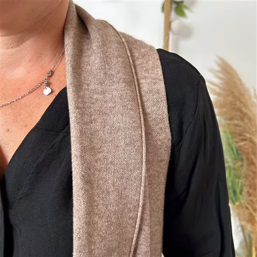 K067- Gilet sans manche "Maëlle" (Tu) (taupe) – Image 6