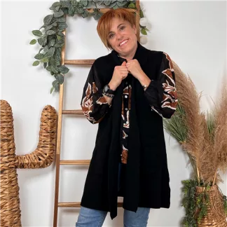 Gilet sans manche "Maëlle" (Tu) (noir)