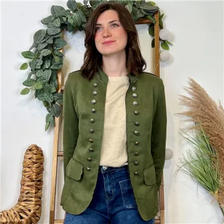 Blazer Suédine Officier (T36-T44) 🇮🇹 (kaki)