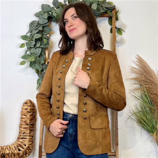 Blazer Suédine Officier (T36-T44) 🇮🇹 (camel)