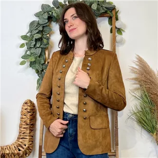 Blazer Suédine Officier (T36-T44) 🇮🇹 (camel)