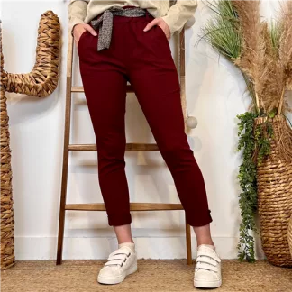 Pantalon Stretch (T36-T50) 🇮🇹 (bordeaux)