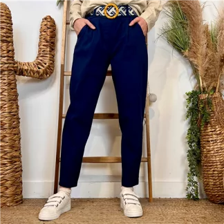 Pantalon coupe fuseau (TU) 🇮🇹 (marine)