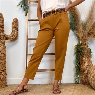 Pantalon coupe fuseau (TU) 🇮🇹 (camel)