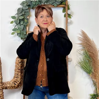 Veste en velours (Gt) 🇮🇹 (noir)