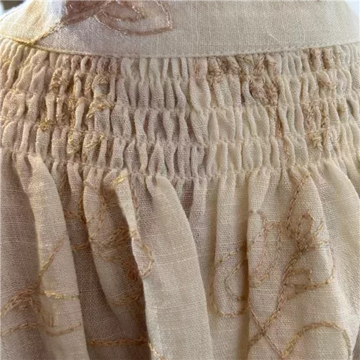 K075- Chemise Brodée By One (T40-T48) (beige) – Image 9