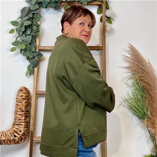 Z120- Sweat uni C’Mélodie (Gt) 🇮🇹 (kaki) – Image 3