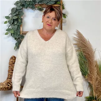 Pull Christy Grande Taille (ecru)