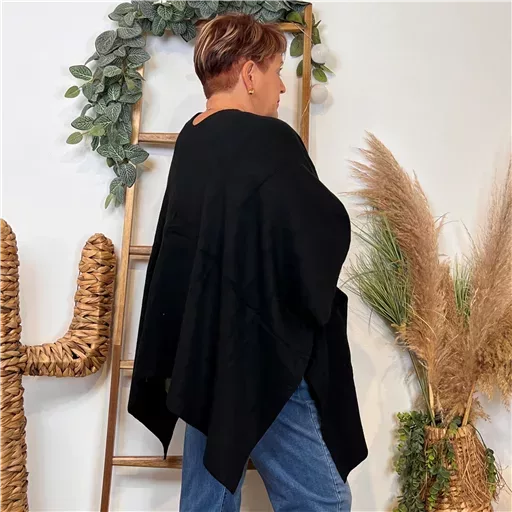 Z105 Gilet Oversize uni (Gt) (noir) – Image 4