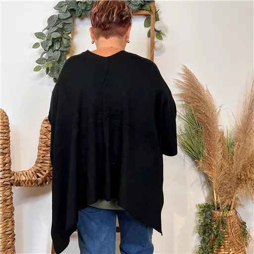 Z105 Gilet Oversize uni (Gt) (noir) – Image 5